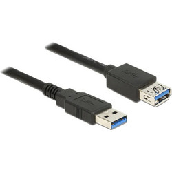 DeLOCK 85057 Καλώδιο USB-A Male 3.0 to USB-A Female 3m Black