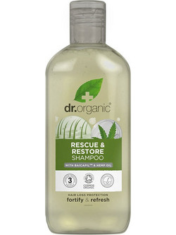 Dr. Organic Rescue & Restore Σαμπουάν για Επανόρθωση για Λεπτά Μαλλιά 265ml