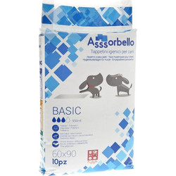 Ferribiella Basic Επιδαπέδιες Πάνες Σκύλου με Αυτοκόλλητα 90x60cm 10τμχ
