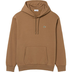 Lacoste Ανδρικό Φούτερ με Κουκούλα & Τσέπες Καφέ SH8863