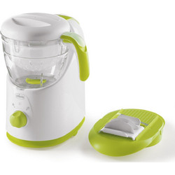 Chicco Easy Meal Βρεφικός Ατμομάγειρας με Μπλέντερ 1000ml Λευκός Lime