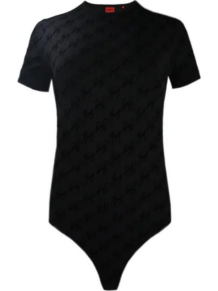 Hugo Boss Κοντομάνικα Γυναικεία Κορμάκια Slip Μαύρα 50566691-001