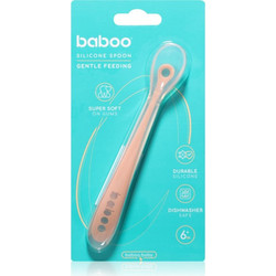Baboo Βρεφικό Κουτάλι Σιλικόνης 6m+ Ροζ