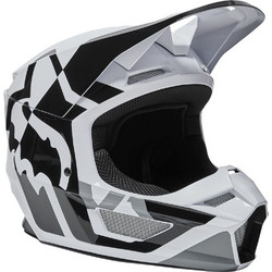 Fox V1 Lux Παιδικό Κράνος Ποδηλάτου Βουνού / Downhill Full Face MIPS Λευκό Μαύρο