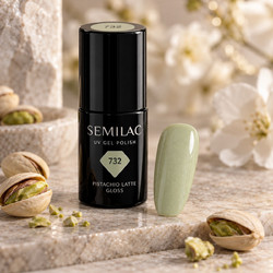 Semilac 732 Pistachio Latte Ημιμόνιμο Βερνίκι Νυχιών 7ml