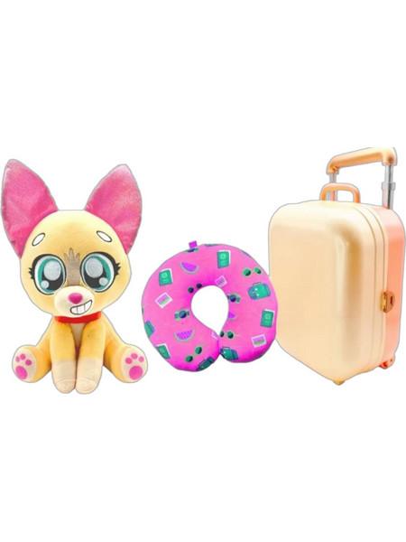 Just Toys Lovable Luggables Bree Sunshine Βαλίτσα με Λούτρινο και Μαξιλαράκι 2509001