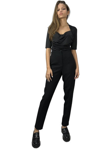 Guess Γυναικείο Χειμερινό Ντραπέ Top Μαύρο W3BP04KBAC2