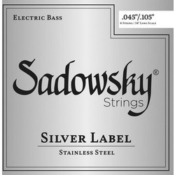 Sadowsky Silver Label Σετ 4 Χορδές Ηλεκτρικού Μπάσου Stainless Steel 45-105"
