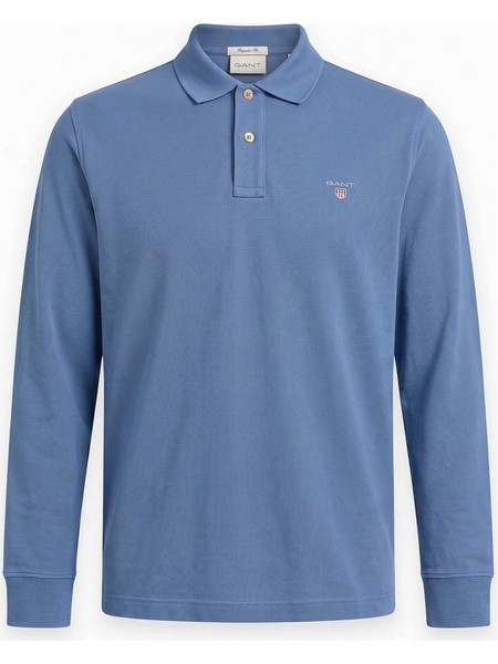 Gant Ανδρική Μπλούζα Polo Μακρυμάνικη Μπλε 3G2230-476