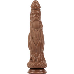Passion Labs Greed Dildo με Βεντούζα 25cm Καφέ