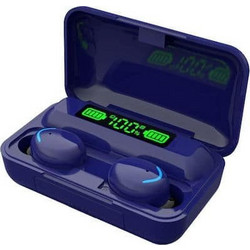BTH-F9 TWS Ακουστικά Bluetooth Earbud Blue