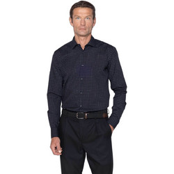 The Bostonians Chester Ανδρικό Πουκάμισο Poplin Καρό Μαύρο ACCH8695