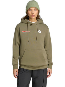 Adidas Terrex Multi Γυναικείο Αθλητικό Φούτερ με Κουκούλα Χακί KX7080