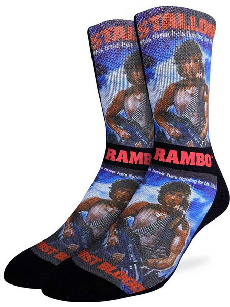 Good Luck Sock Rambo First Blood Ανδρικές Κάλτσες Ψηλές με Σχέδια Πολύχρωμες GLS-4226