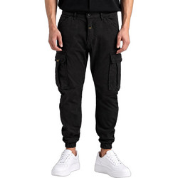 Cosi Ανδρικό Παντελόνι Cargo Joggers Ελαστικό Κανονική Εφαρμογή Μαύρο 68-MUSSO