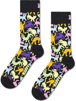 Happy Socks Βαμβακερές Γυναικείες Κάλτσες Πολύχρωμες με Σχέδια P006473-1000