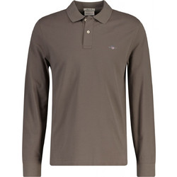 Gant Ανδρική Μπλούζα Polo Μακρυμάνικη Καφέ 3G2230-284
