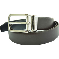 Hugo Boss Ανδρική Ζώνη Δερμάτινη Λεπτή Καφέ Navy Μπλε 50440768-204