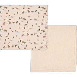 Boboli Forest Print Κουβέρτα Αγκαλιάς Fleece 70x90 Εκρού
