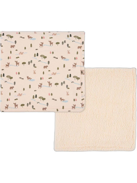 Boboli Forest Print Κουβέρτα Αγκαλιάς Fleece 70x90 Εκρού