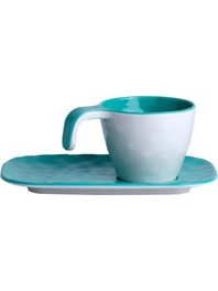 Marine Business Summer Acqua Σετ Φλιτζάνια Espresso Τιρκουάζ Λευκά 80ml 6τμχ 11036