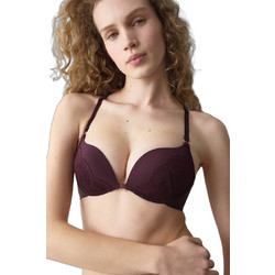 Triumph Love in Lace Σουτιέν για Βαθύ Ντεκολτέ με Ελαφριά Ενίσχυση με Μπανέλα Μπορντό 10229134-6845