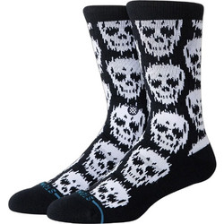 Stance Static Skull Ανδρικές Κάλτσες Ψηλές με Σχέδια Μαύρες 21Pack A556C26STA-BLK