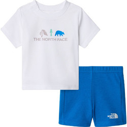 The North Face Βρεφικό Σετ για Αγόρι Καλοκαιρινό Λευκό Royal Blue NF0A8BA3-TL4
