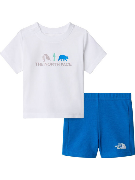 The North Face Βρεφικό Σετ για Αγόρι Καλοκαιρινό Λευκό Royal Blue NF0A8BA3-TL4