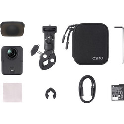 DJI Osmo 360 II Limitless Riding Combo Action Camera 360° Υποβρύχια με WiFi και Οθόνη 2" Μαύρη