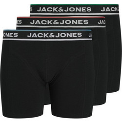 Jack & Jones Ανδρικά Μποξεράκια Σετ 3Pack Μαύρα 12305038