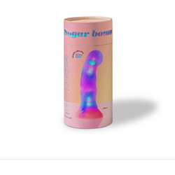 Love To Love Neon Art Sugar Bomb LED Ρεαλιστικό Dildo με Βεντούζα 14.3cm Πολύχρωμο