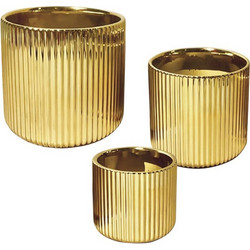MarHome Σετ Κασπώ Χρυσά 19x17cm 2τμχ 06-26673