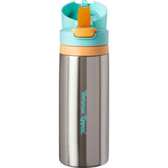 Tommee Tippee On The Go Παιδικό Παγούρι Θερμός Ανοξείδωτο BPA Free Ασημί Γαλάζιο 500ml