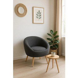 Stewe Home Πολυθρόνα Ανθρακί 161768