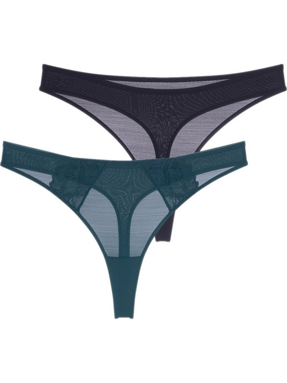 Dorina Nadia Γυναικεία String με Δαντέλα 2Pack FXTH0047LA218-2X0311