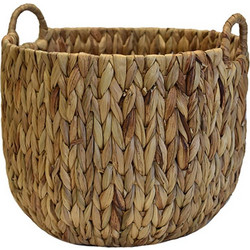 Plastona Κασπώ Καλάθι Δαπέδου Ψάθινο Καφέ 35x28cm 00.06.68508