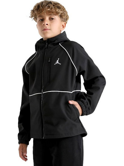 Jordan Αθλητικό Παιδικό Μπουφάν Χειμωνιάτικο Softshell Αδιάβροχο Μαύρο 95F972-023