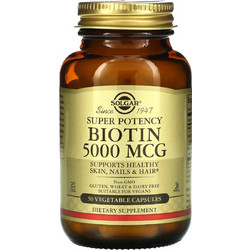 Solgar Biotin 5000mcg 50 Κάψουλες