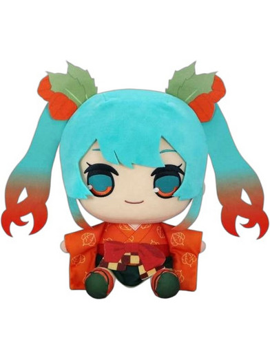 FuRyu Hatsune Miku Kyurumaru Big Λούτρινο Flower Fairy Winter Cherry Ver. 29cm