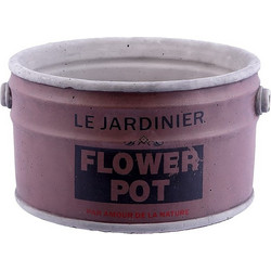 Espiel Paint Bucket Γλάστρα Εξωτερικού Χώρου Στρογγυλή Πήλινη Μωβ 17.2x9.5cm KAF128