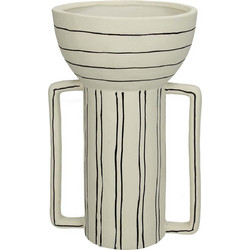 JK Home Decoration Κασπώ Εσωτερικού Χώρου Λευκό Μαύρο 17.4x12.2x18.2cm XET-8832