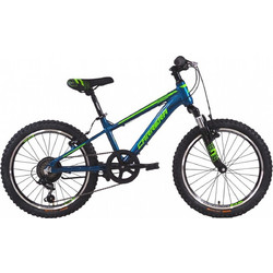 Carrera Junior Παιδικό Mountain Bike 20" Αλουμινίου με 7 Ταχύτητες Μπλε Πράσινο