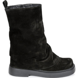 Bronx Γυναικεία Μποτάκια Αστραγάλου Suede Μαύρα 47648-OC01