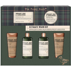 Baylis & Harding The Fuzzy Duck Bergamot, Hemp & Sandalwood Men's Ultimate Shower Gel 300ml + Shampoo 300ml + Soap 150gr + Shower Gel 130ml + Face Wash 130ml + After Shave 100ml