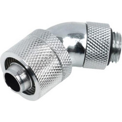 ALPHACOOL COMPRESSION FITTING 45 ROTATION, FITTING COMPOUND G1 / 4 TUBE SIZE: 16 / 10MM BRASS, CHROMATIERT G1 / 4"
