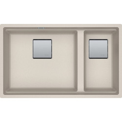 Franke Kubus 2 KNG 120 Υποκαθήμενος Νεροχύτης Γρανίτη Coffee 76x46cm