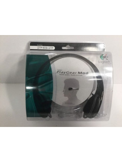 Logitech PlayGear Mod For Sony PSP Gaming Headset Over Ear Black