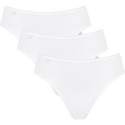 Sloggi 24/7 Tai Βαμβακερά Γυναικεία Slip Λευκά 3Pack 10167192-0003