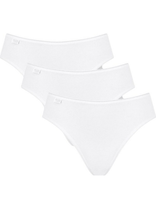 Sloggi 24/7 Tai Βαμβακερά Γυναικεία Slip Λευκά 3Pack 10167192-0003